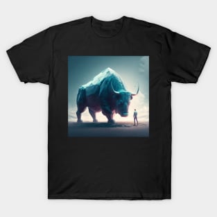 The Bull's Watch: A Symbol of the Bitcoin Bull Market's Approach T-Shirt